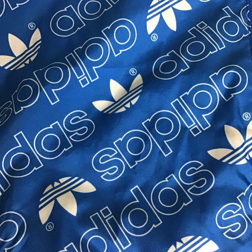 Adidas Original Boys   Blue/White Monogram Hoddie Jacket  Boys Sizes XS/4-5  EUC - Picture 5 of 7